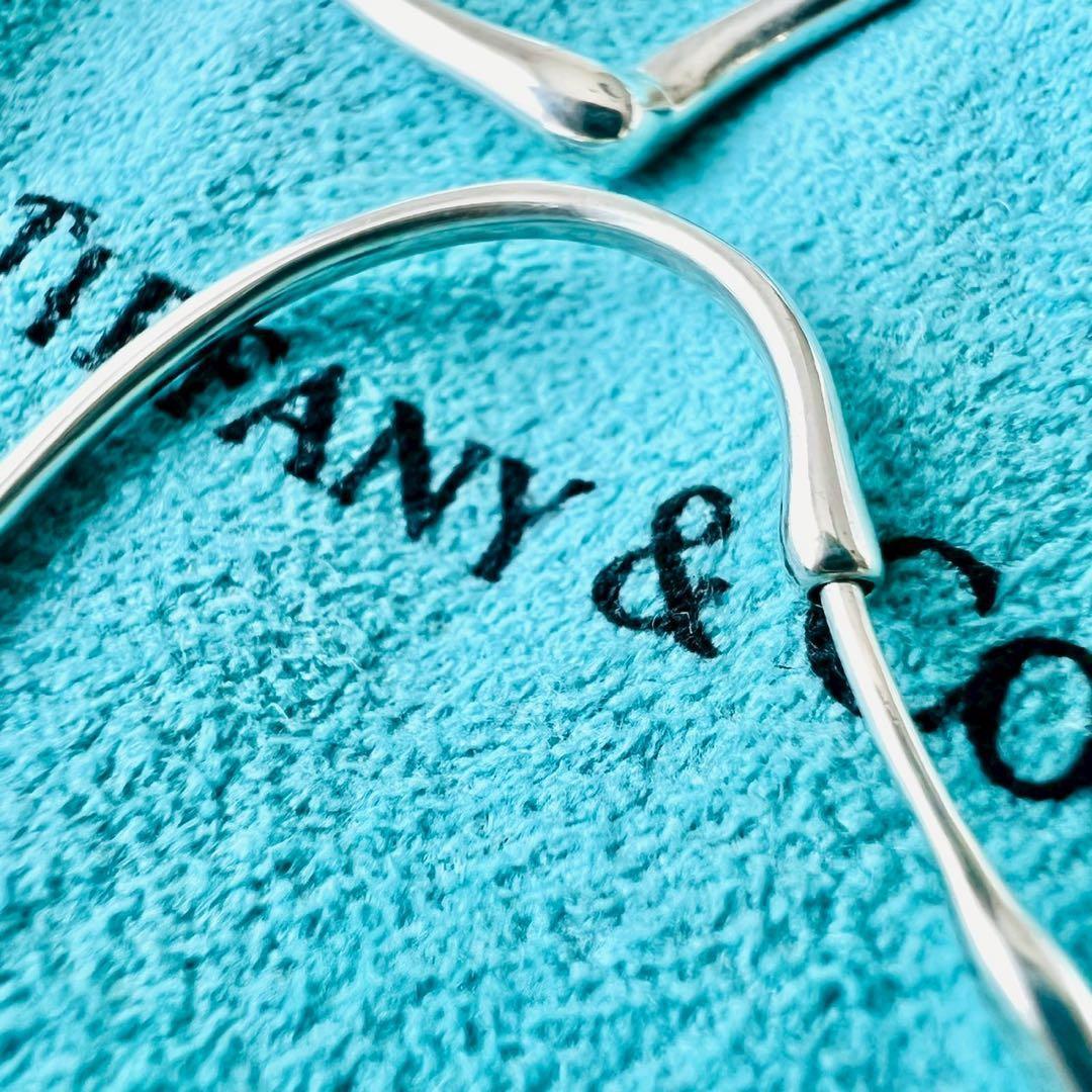 ✨極美品✨ティファニー　ピアス　オープンハート　フープピアス　ハート　Mサイズ