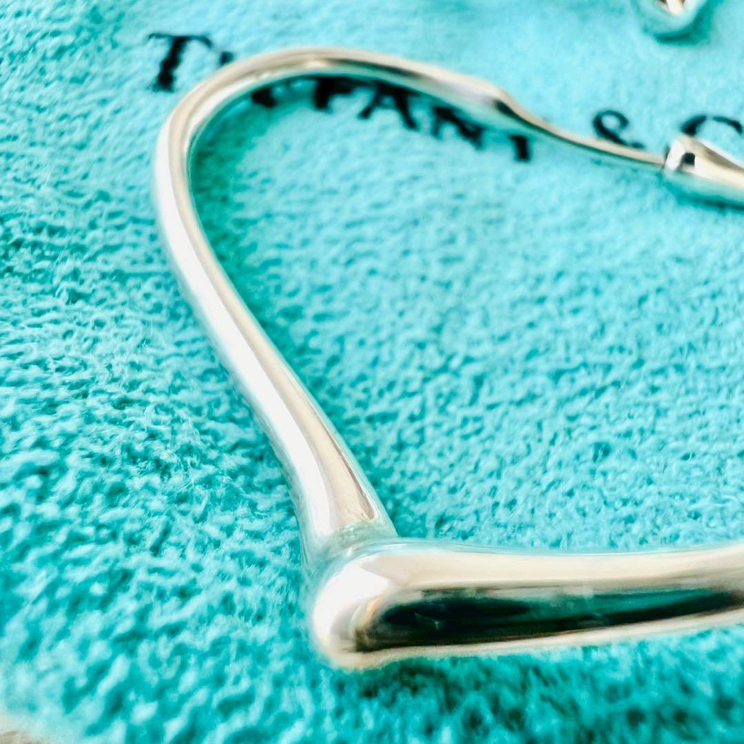 ✨極美品✨ティファニー　ピアス　オープンハート　フープピアス　ハート　Mサイズ