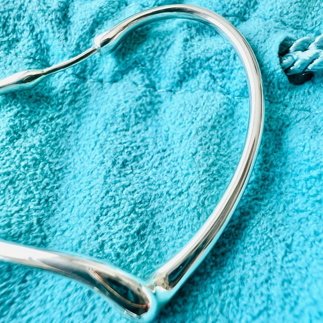 ✨極美品✨ティファニー　ピアス　オープンハート　フープピアス　ハート　Mサイズ