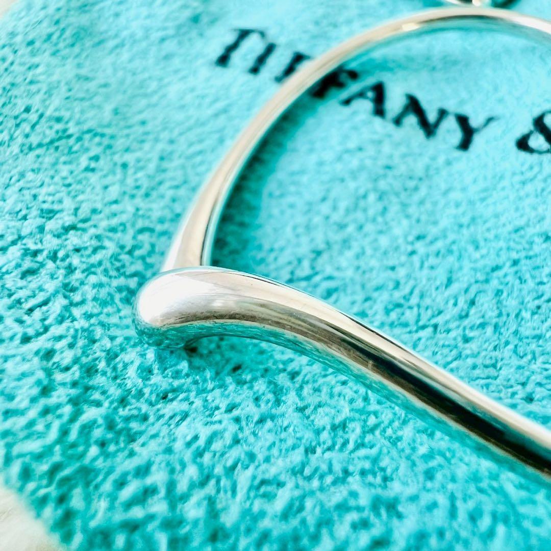 ✨極美品✨ティファニー　ピアス　オープンハート　フープピアス　ハート　Mサイズ