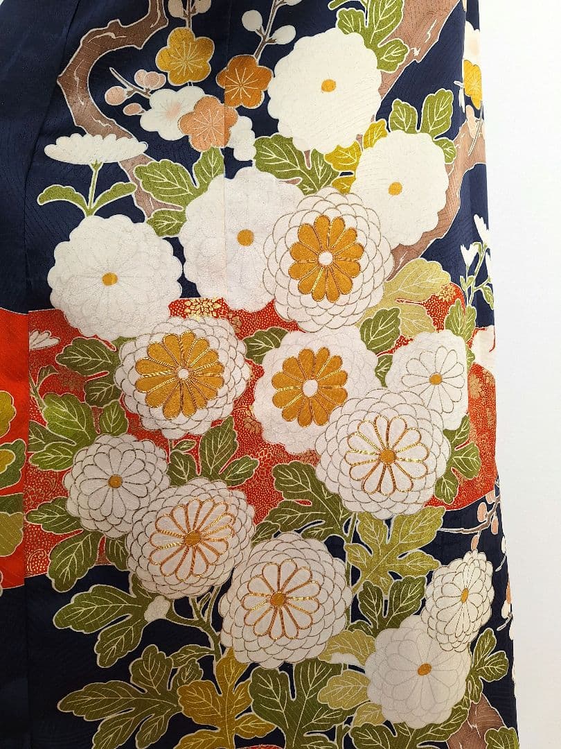 着物リメイクワンピース3676