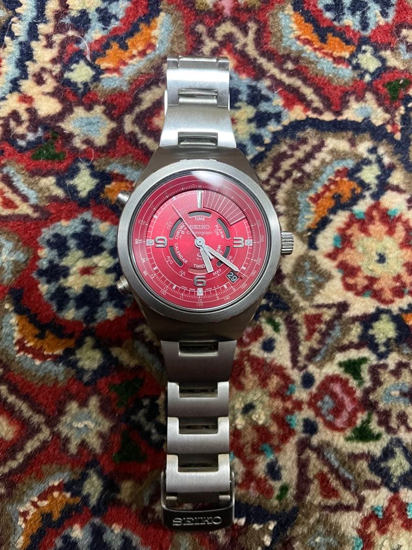 Seiko Chronograph レッドダイヤル