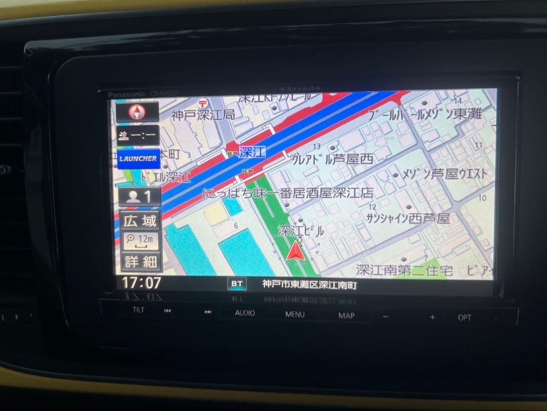 Panasonic CN-RA05D カーナビ　地図データ2018年