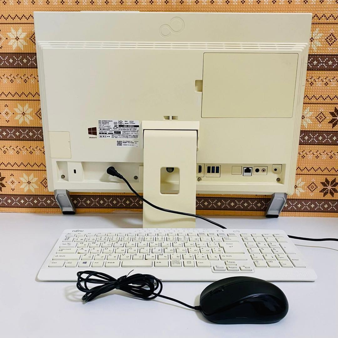 Y1000 Fujitsuデスクトップi7メモリ8G高速Win11オフィス付き