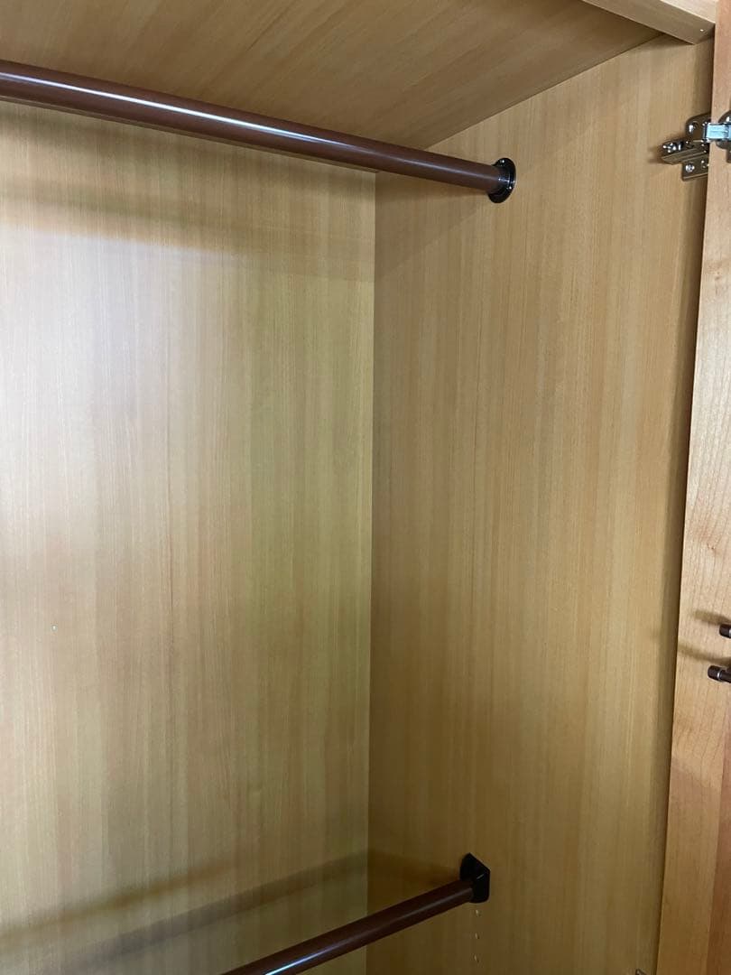 ワードローブ ハンガーラック クローゼット おしゃれ 木製 幅90cm