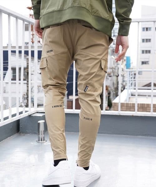 LUXE/R GOLF ストレッチ布帛カーゴパンツ 45940BGM