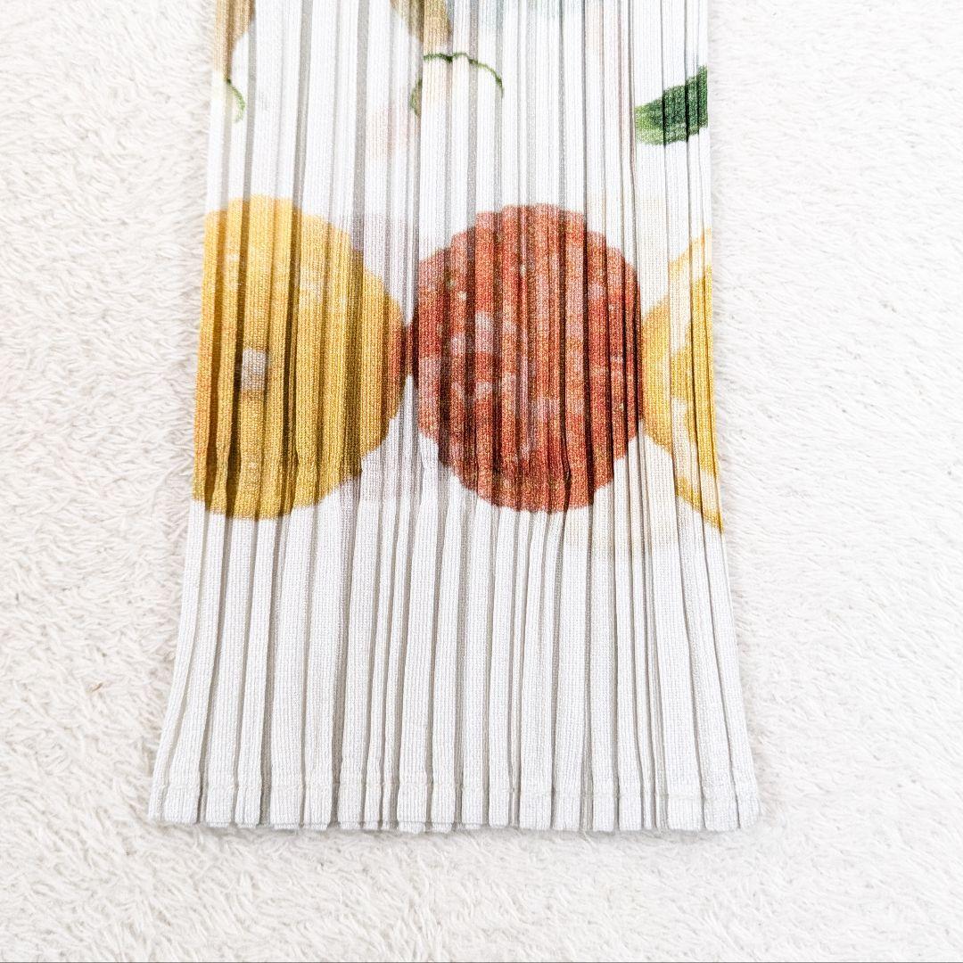 希少　プリーツプリーズ　イッセイミヤケ　野菜　動物　カットソー　ブラウス　3