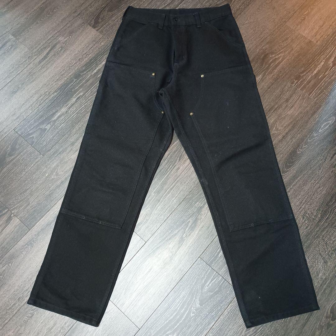 Carhartt 黒 ダブルニーペインターパンツ