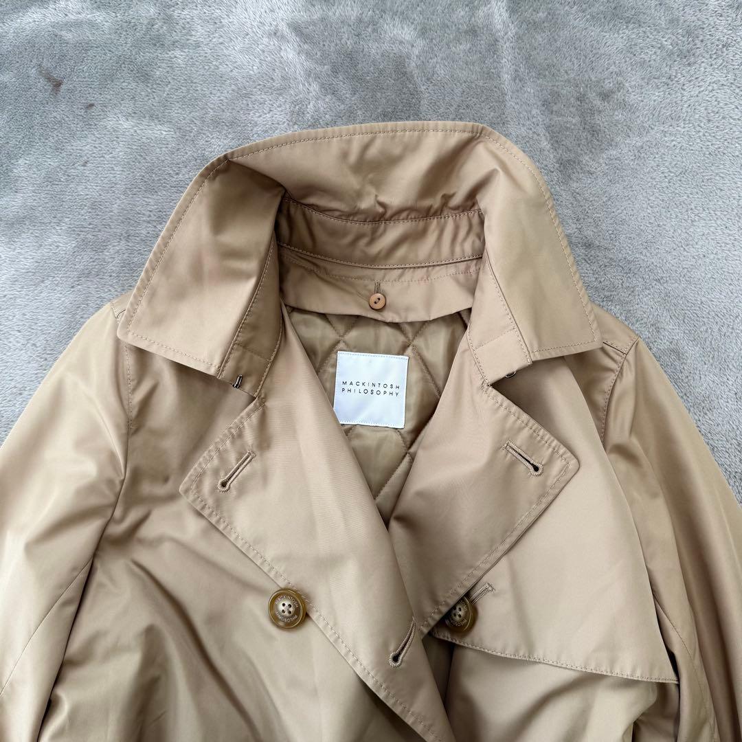 マッキントッシュフィソロフィー M ライナー付 トレンチコート ダブルブレスト