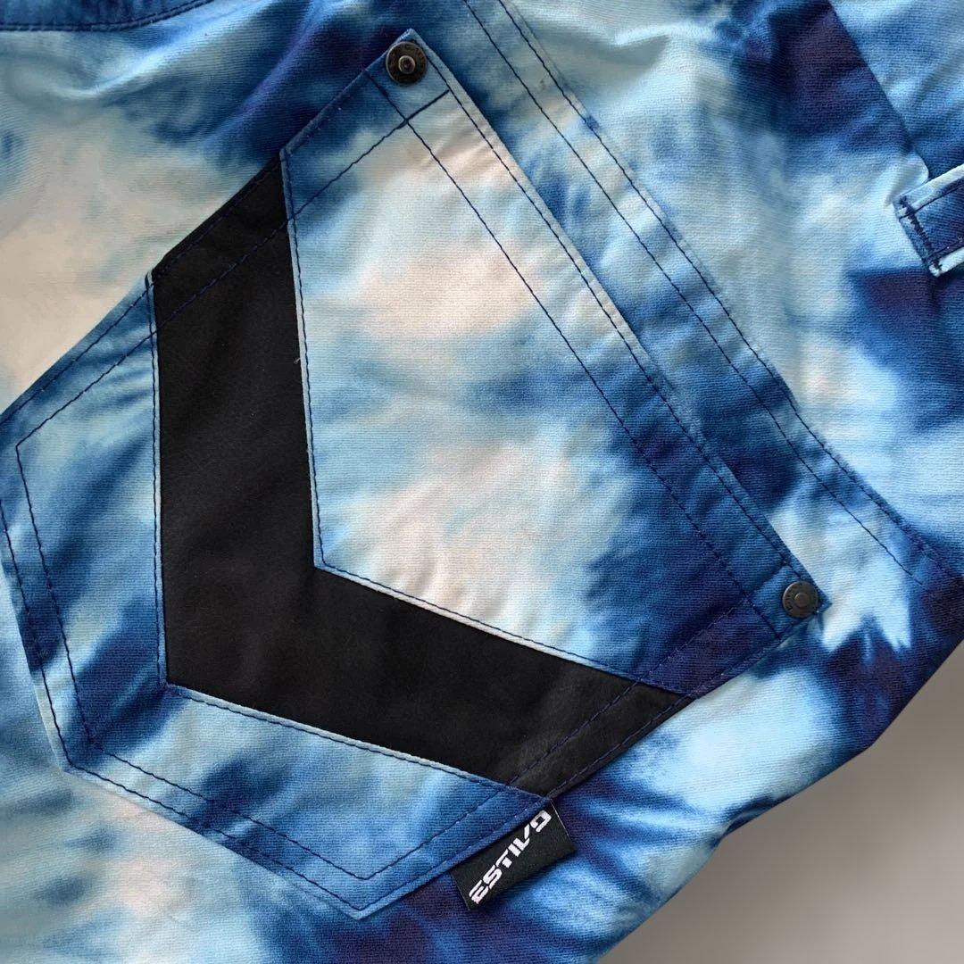 ESTIVOタイダイ柄 スキーウェアスノーボードウェア ユニセックス