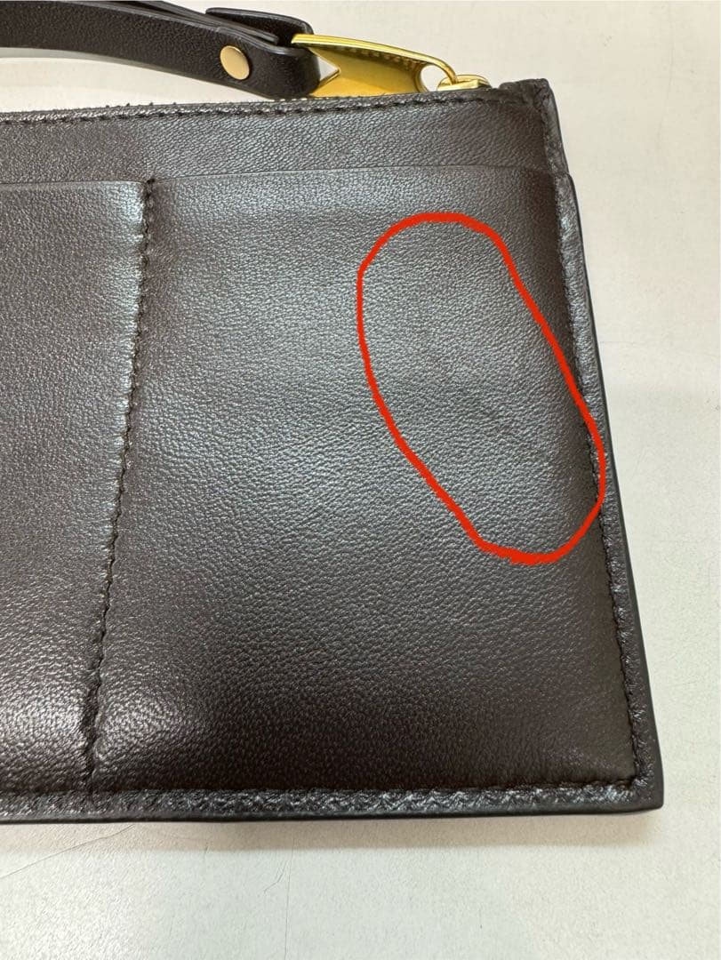 ボッテガ レザー クラッチバッグ　ストラップ　フラグメントケース