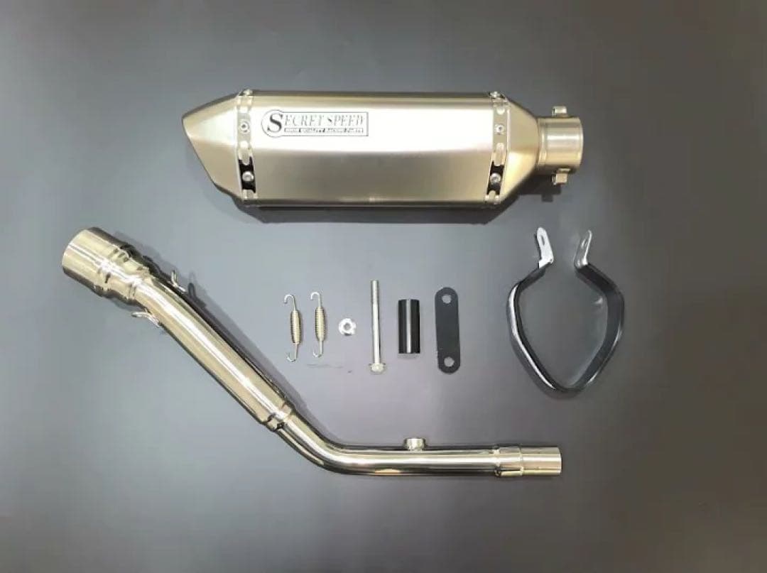 スリップオンマフラー異形サイレンサーソリッドKLX125マフラー