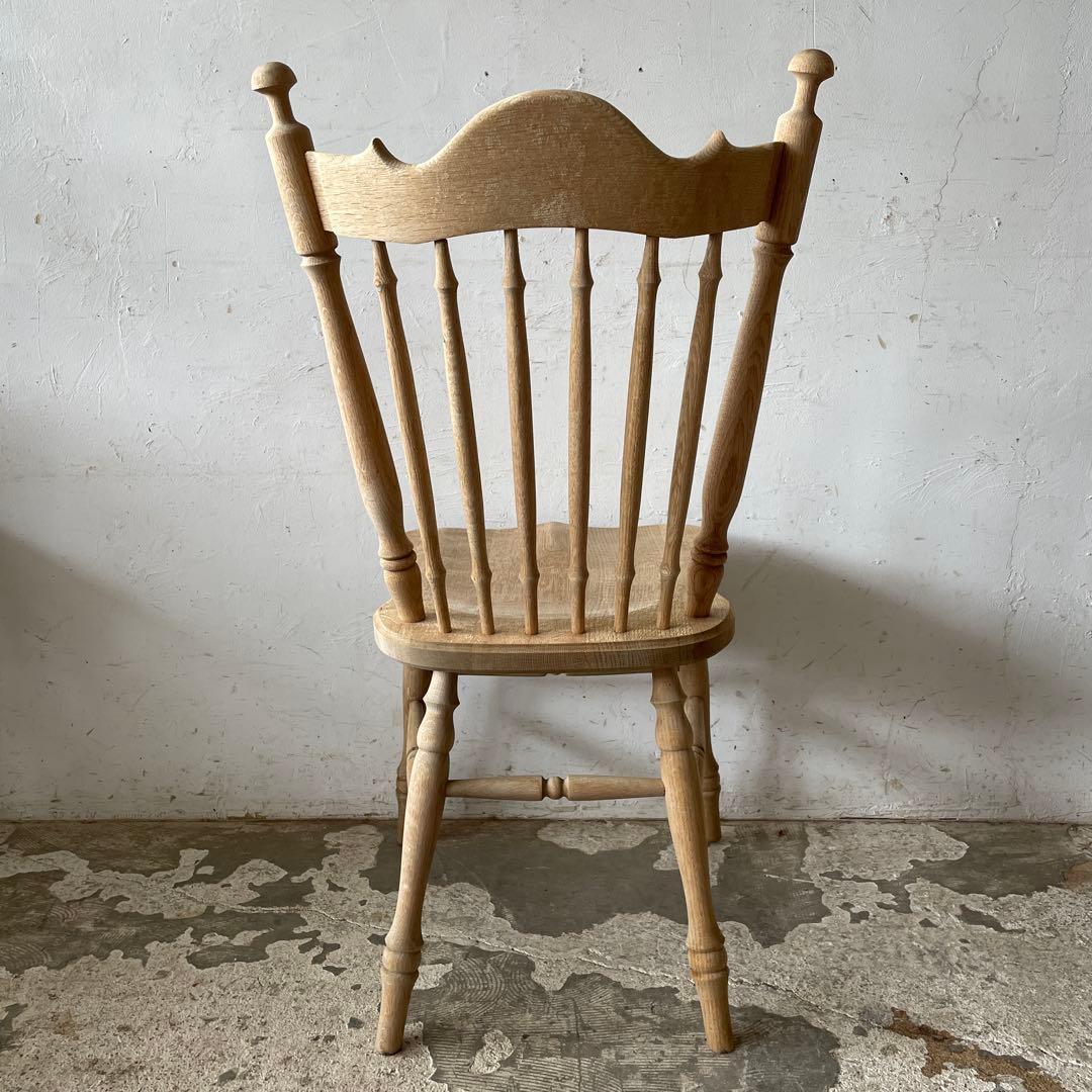 なゆビンテージ ハイバックダイニングチェア　カフェチェア 剥離 no2