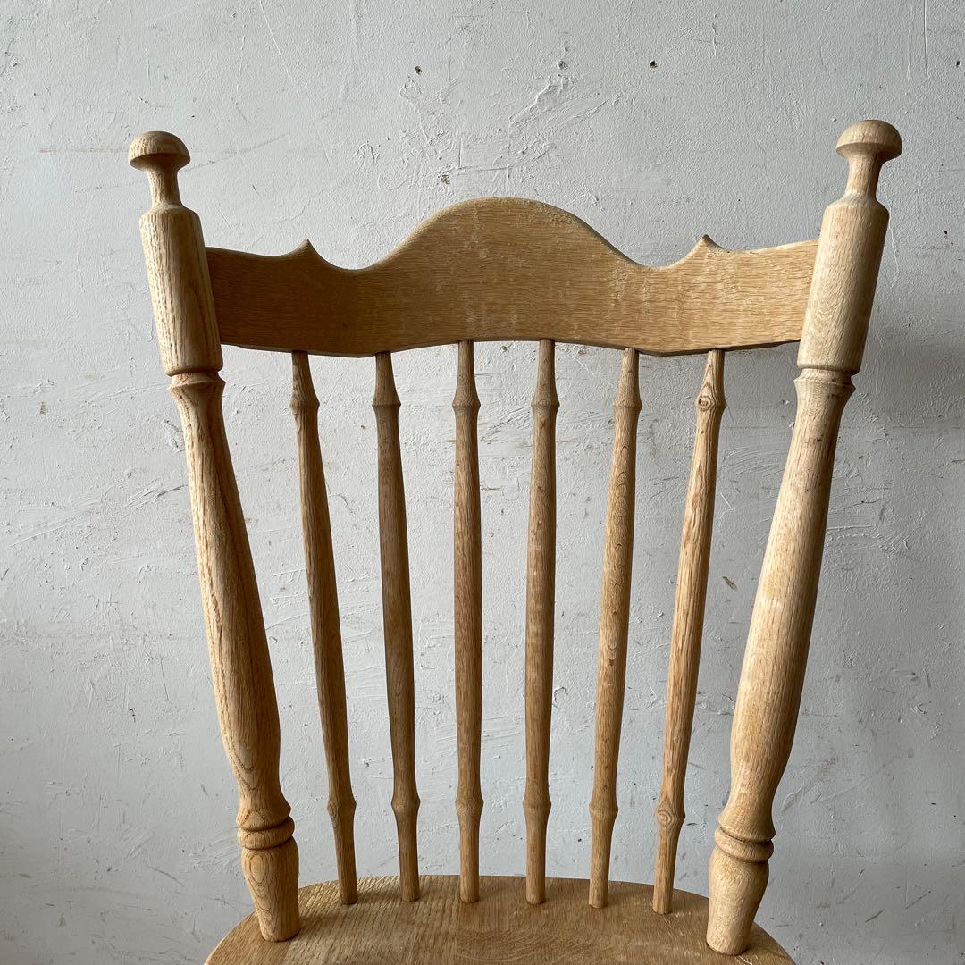 なゆビンテージ ハイバックダイニングチェア　カフェチェア 剥離 no2