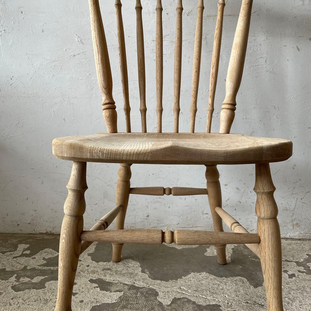 なゆビンテージ ハイバックダイニングチェア　カフェチェア 剥離 no2