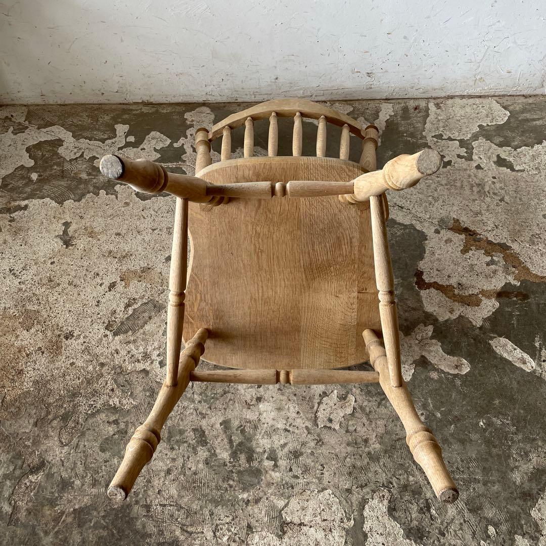 なゆビンテージ ハイバックダイニングチェア　カフェチェア 剥離 no2