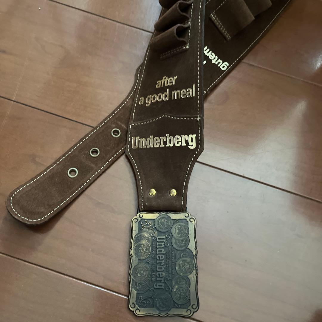 Underberg ガンベルト　ブラウンレザー　非売品