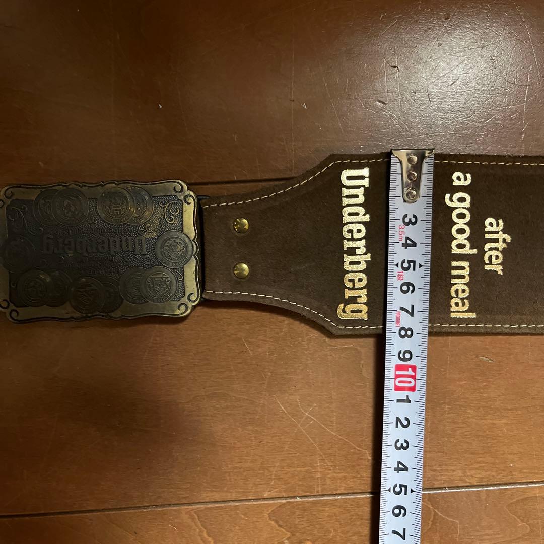 Underberg ガンベルト　ブラウンレザー　非売品