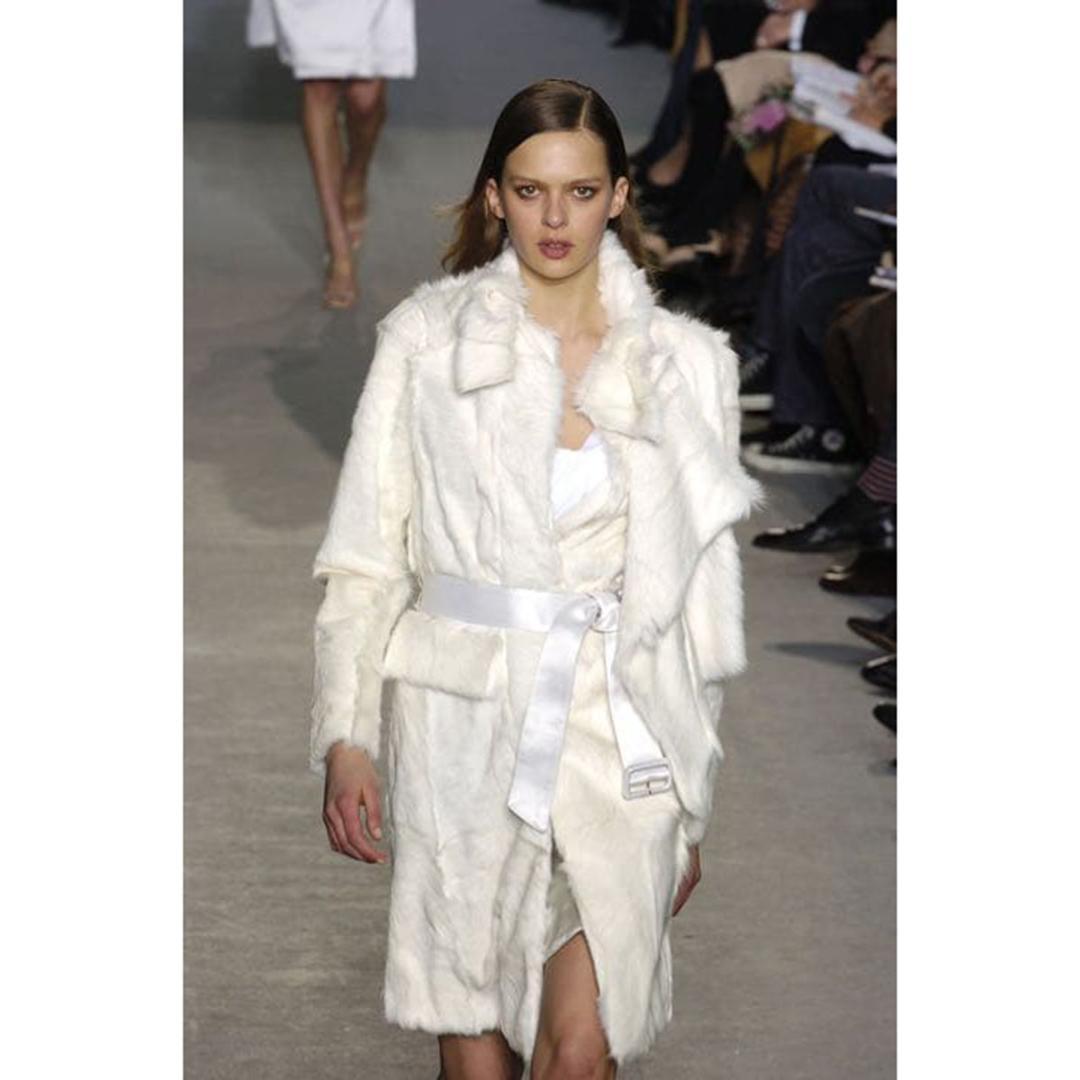 HELMUT LANG 04AW ゴートファーコート 本人期