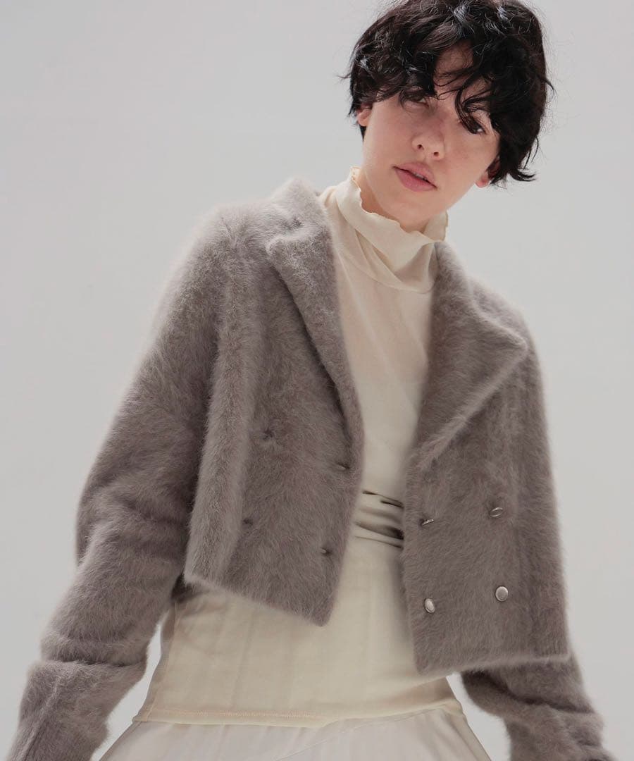 DRESSLAVE fox cashmere short ｗ jacket