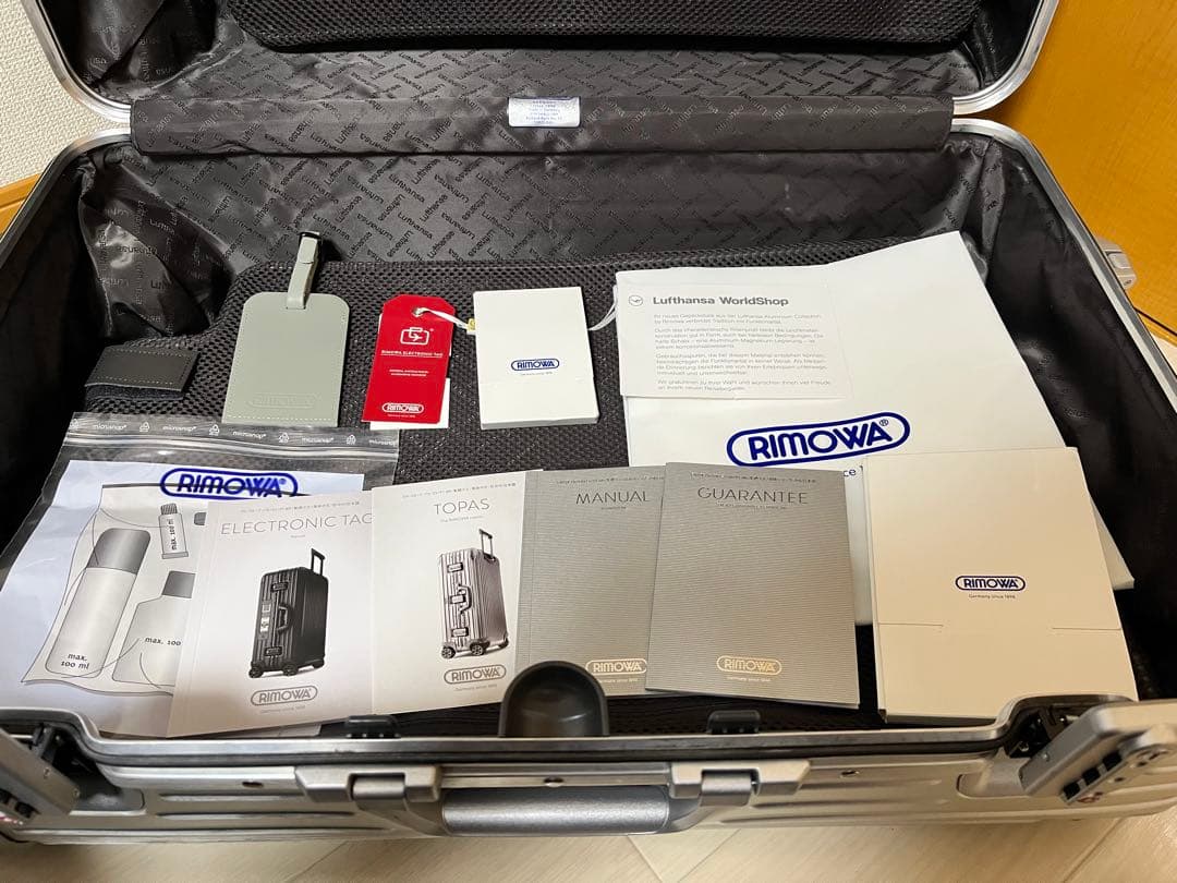 書類付き　ルフトハンザ Lufthansa リモワ Rimowa 電子タグ63L