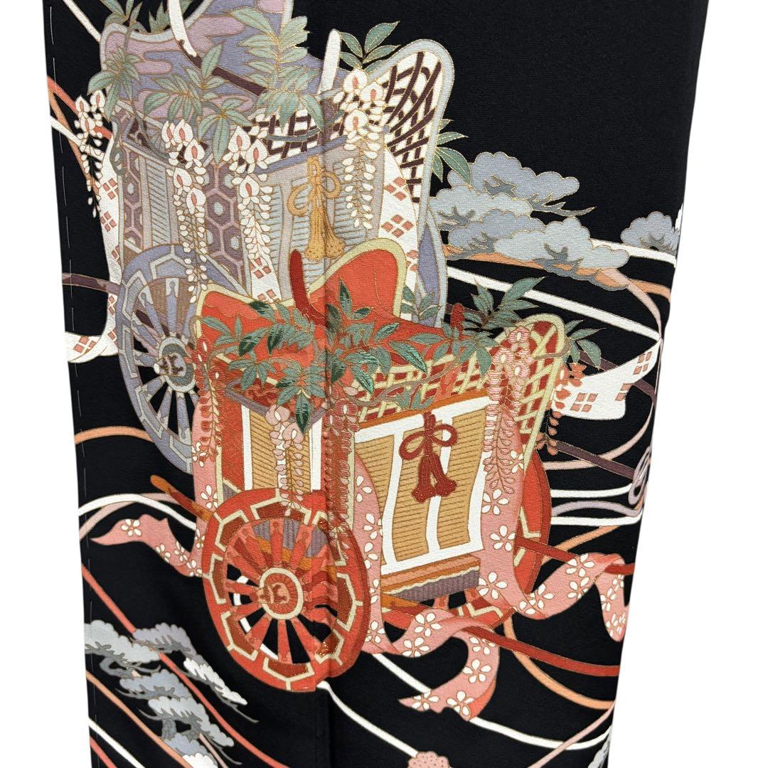 未使用近い　美品　袷　作家　正絹　黒留袖　フルセット　4点 西陣袋帯