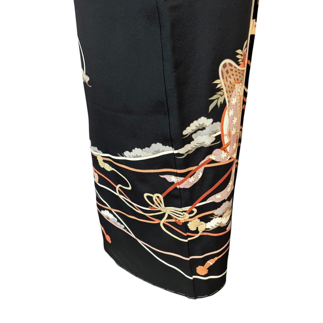 未使用近い　美品　袷　作家　正絹　黒留袖　フルセット　4点 西陣袋帯