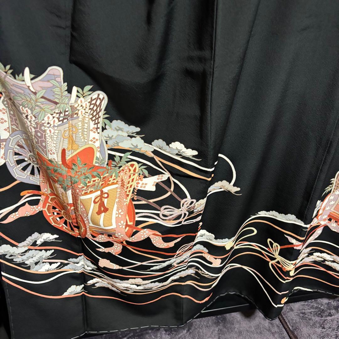 未使用近い　美品　袷　作家　正絹　黒留袖　フルセット　4点 西陣袋帯