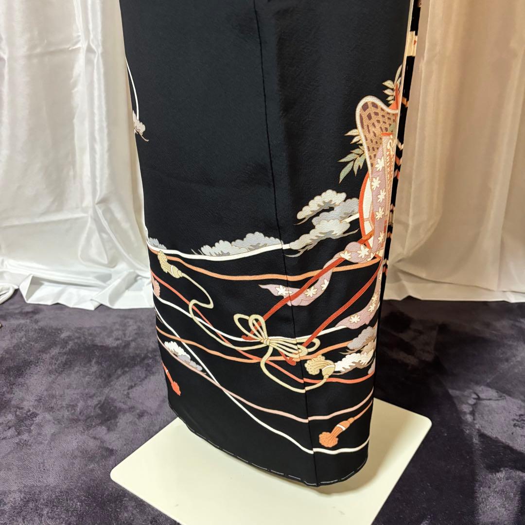 未使用近い　美品　袷　作家　正絹　黒留袖　フルセット　4点 西陣袋帯