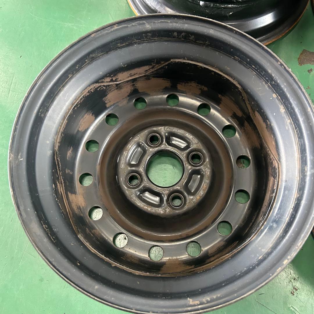 中古スチールホイール13X4.0　4/100　Φ54　ダイハツ純正4本セット