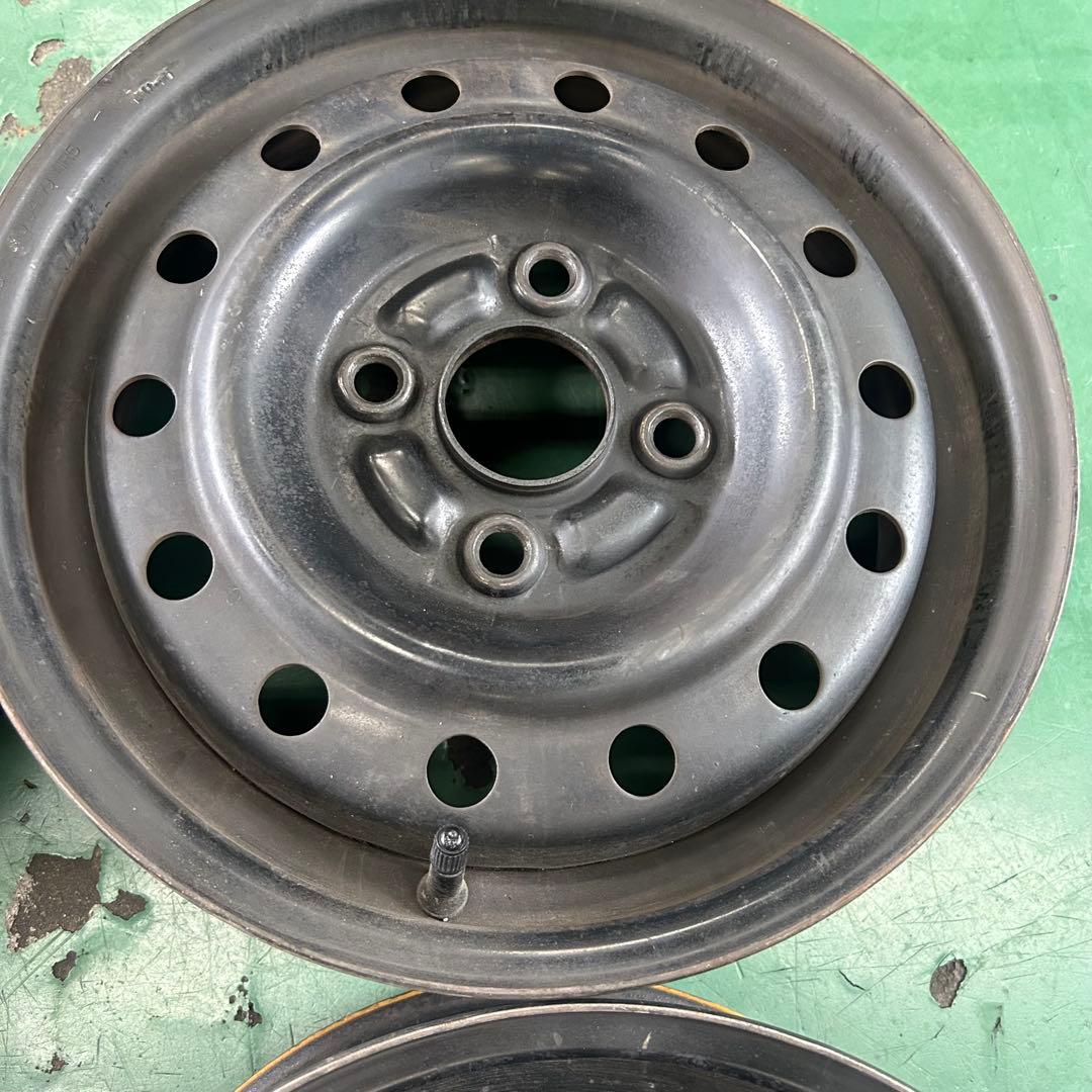 中古スチールホイール13X4.0　4/100　Φ54　ダイハツ純正4本セット