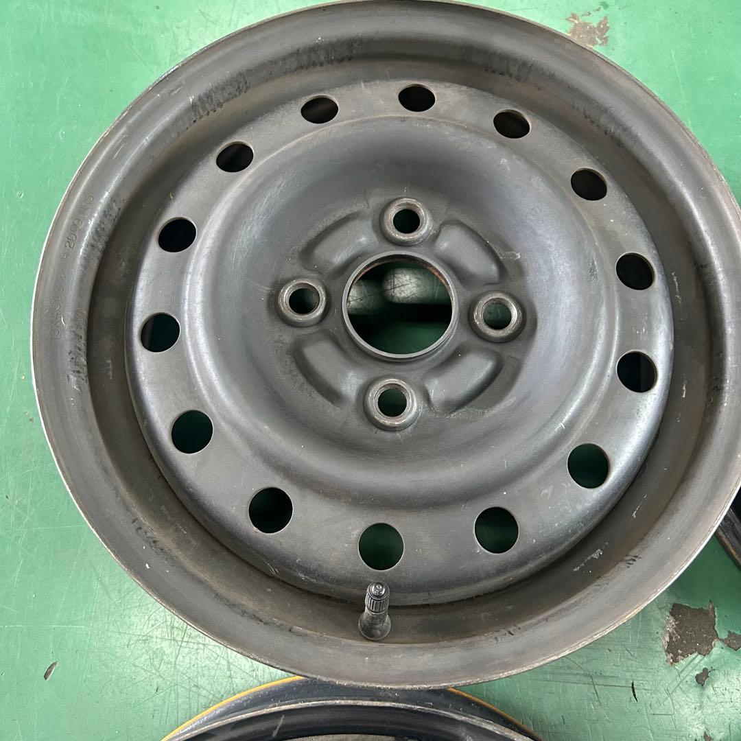 中古スチールホイール13X4.0　4/100　Φ54　ダイハツ純正4本セット
