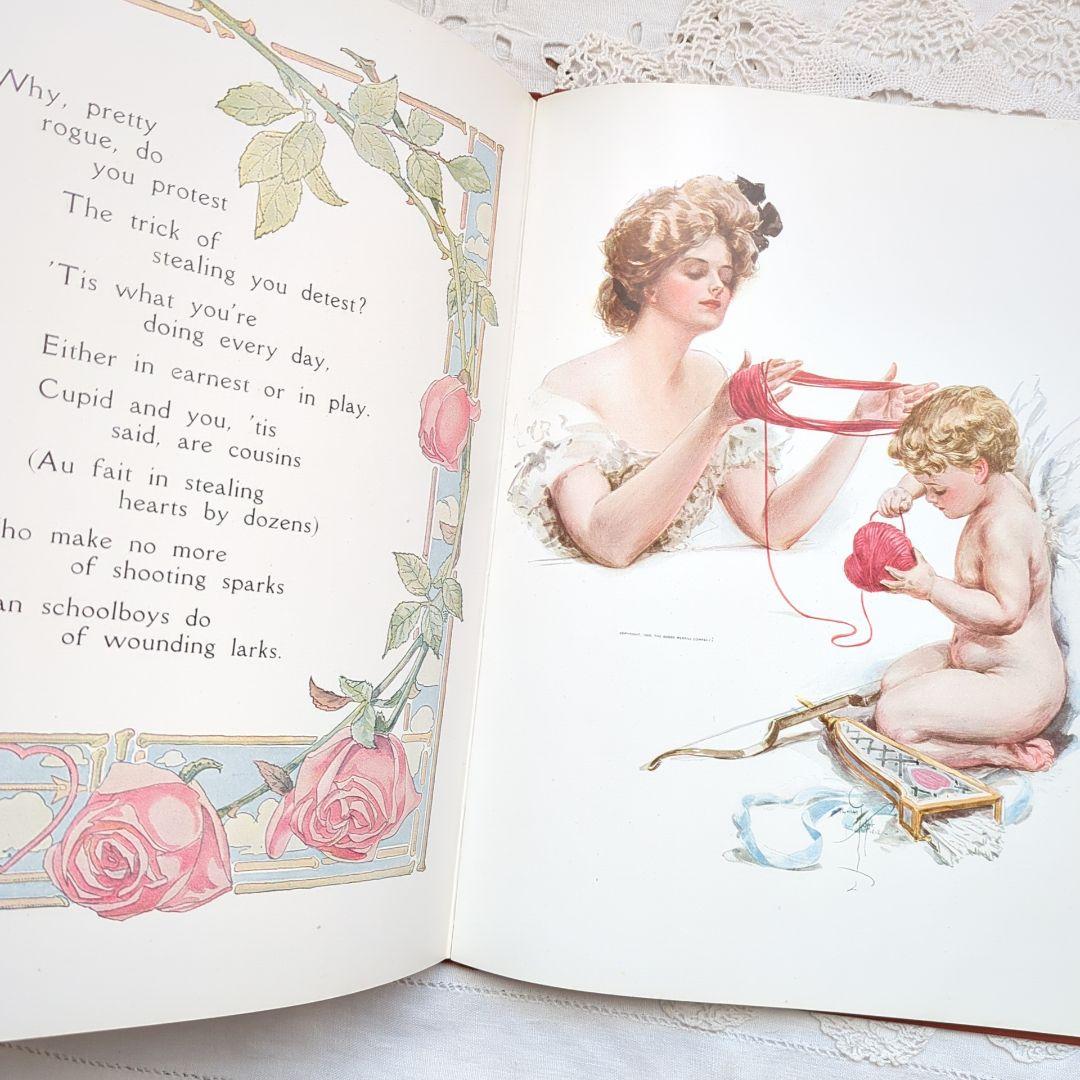 稀少1909年アンティーク 洋書 画集 絵本 児童書 ヴィクトリアン ヴンテージ