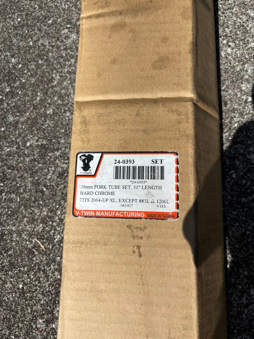 39mm フォーク6インチオーバー インナーチューブ ハーレー スポーツスター