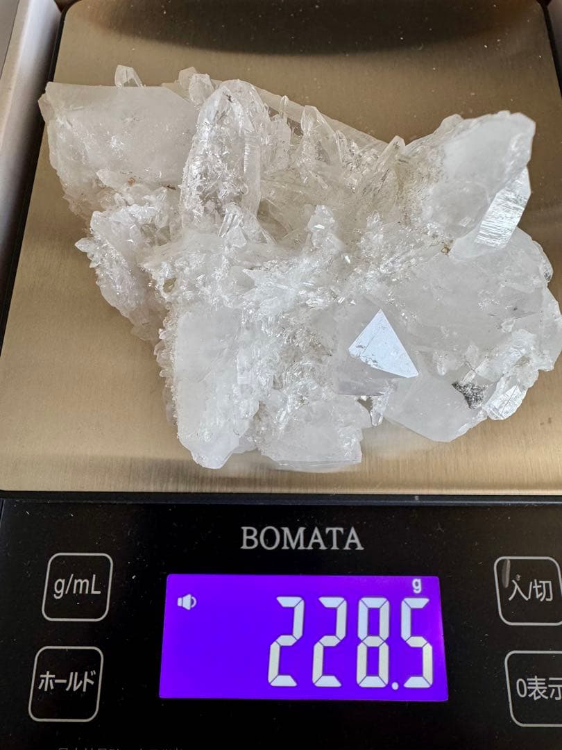【国産鉱物】水晶クラスター(宮崎県) 鉱物標本