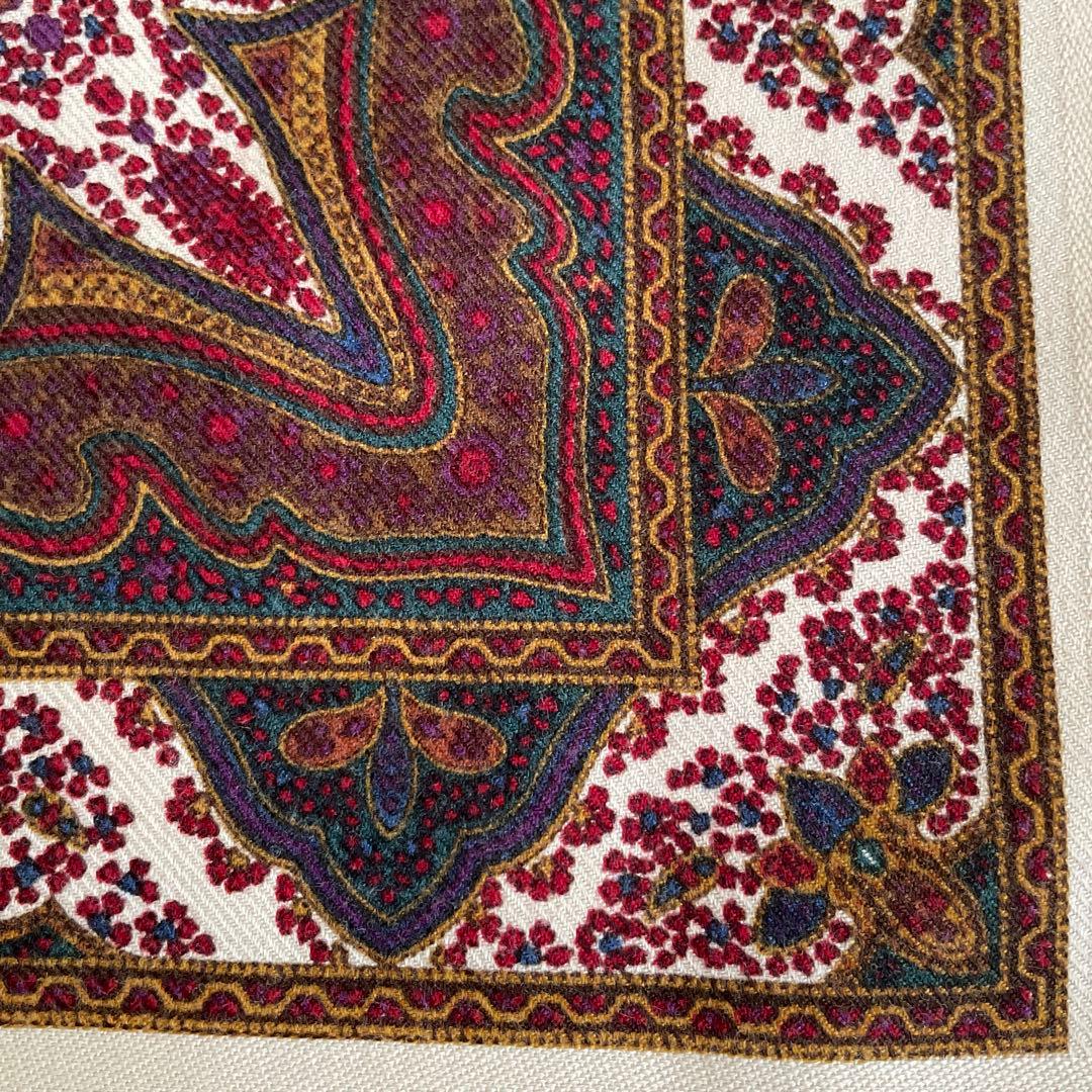 Yves Saint Laurent ペイズリー ストール 145㎝