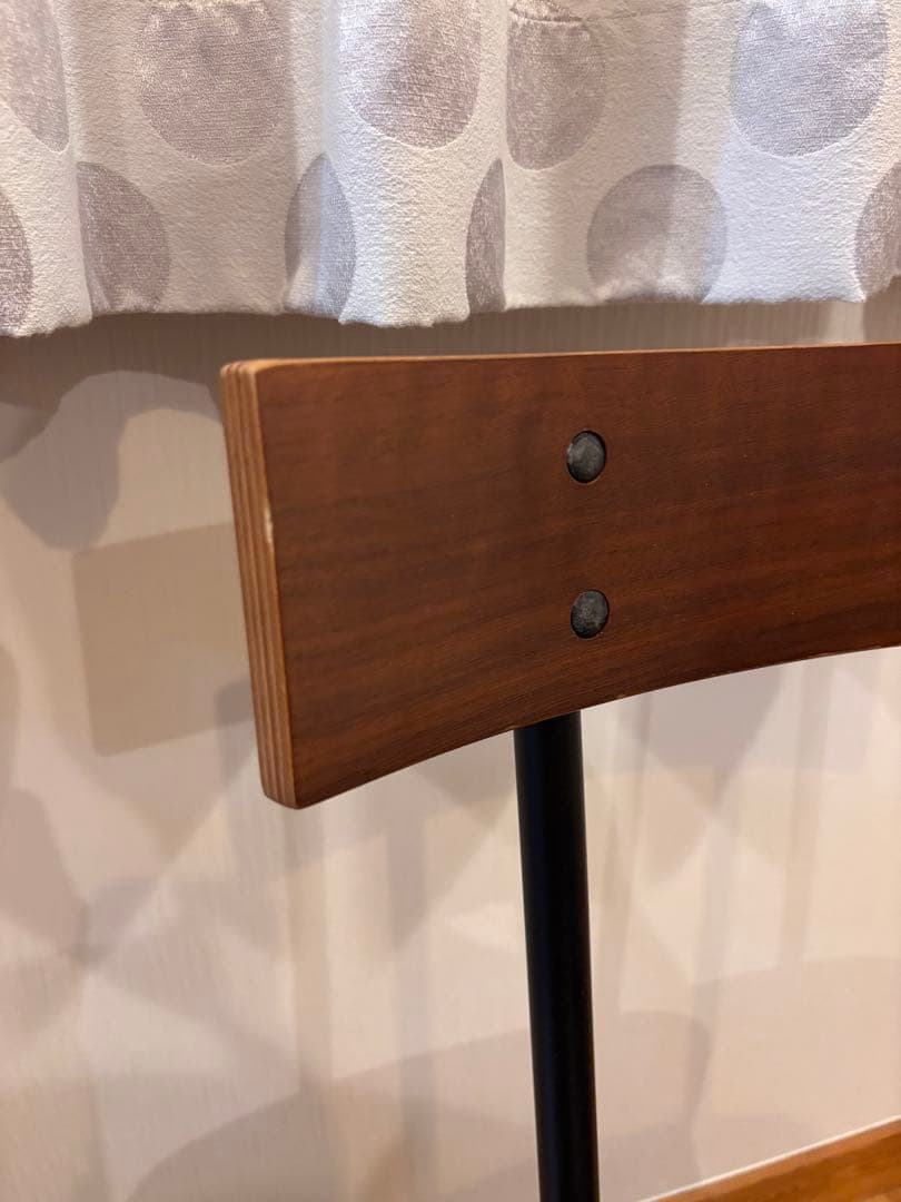 ニトリ シンプルなダイニングチェア（黒） 2脚セット