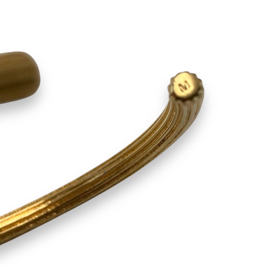 Ⴤ1103ꕤ極美品 YSL サンローラン バングル ゴールド Mサイズ