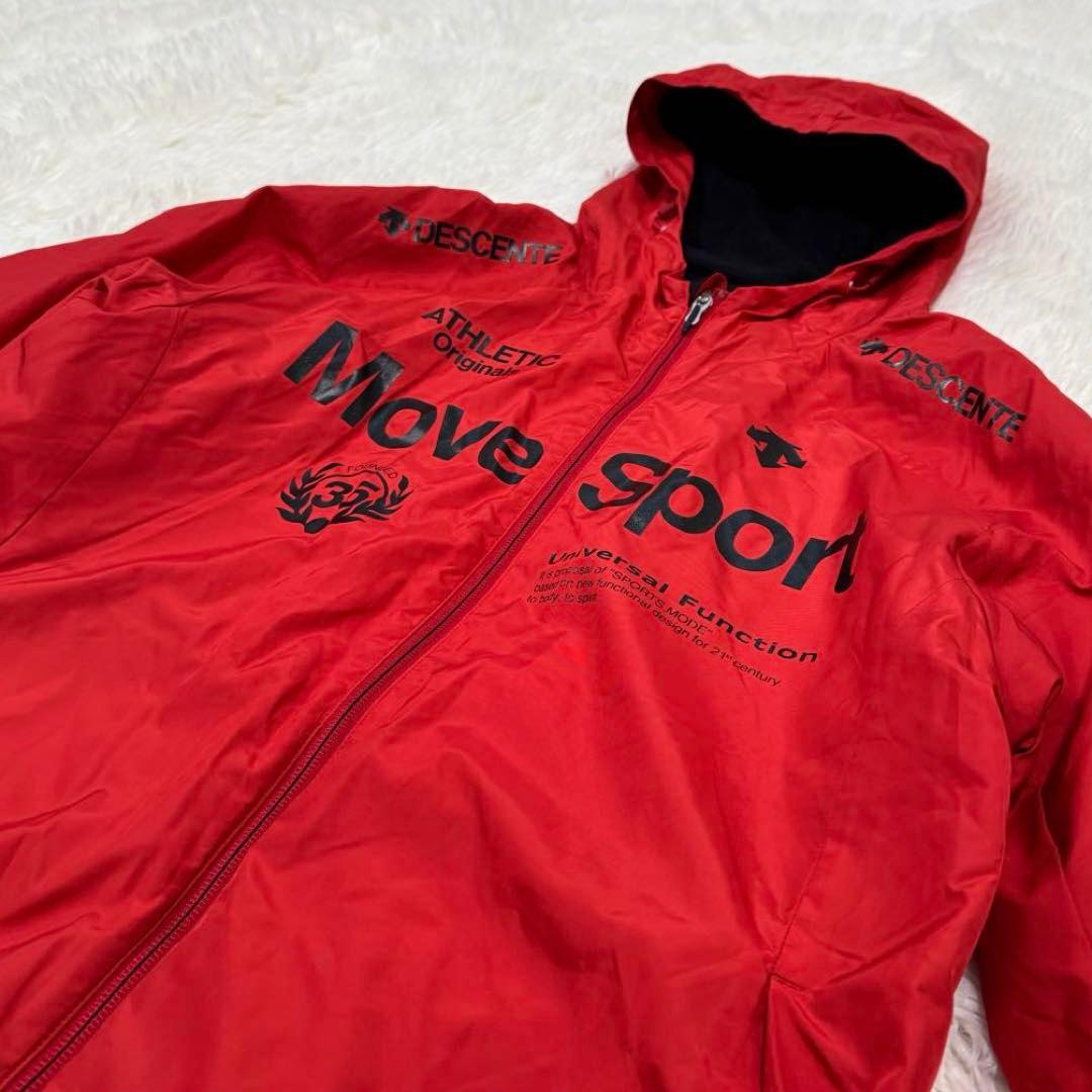 美品✨デサント ムーブスポーツ 上下セット Oサイズ 赤黒 限定モデル