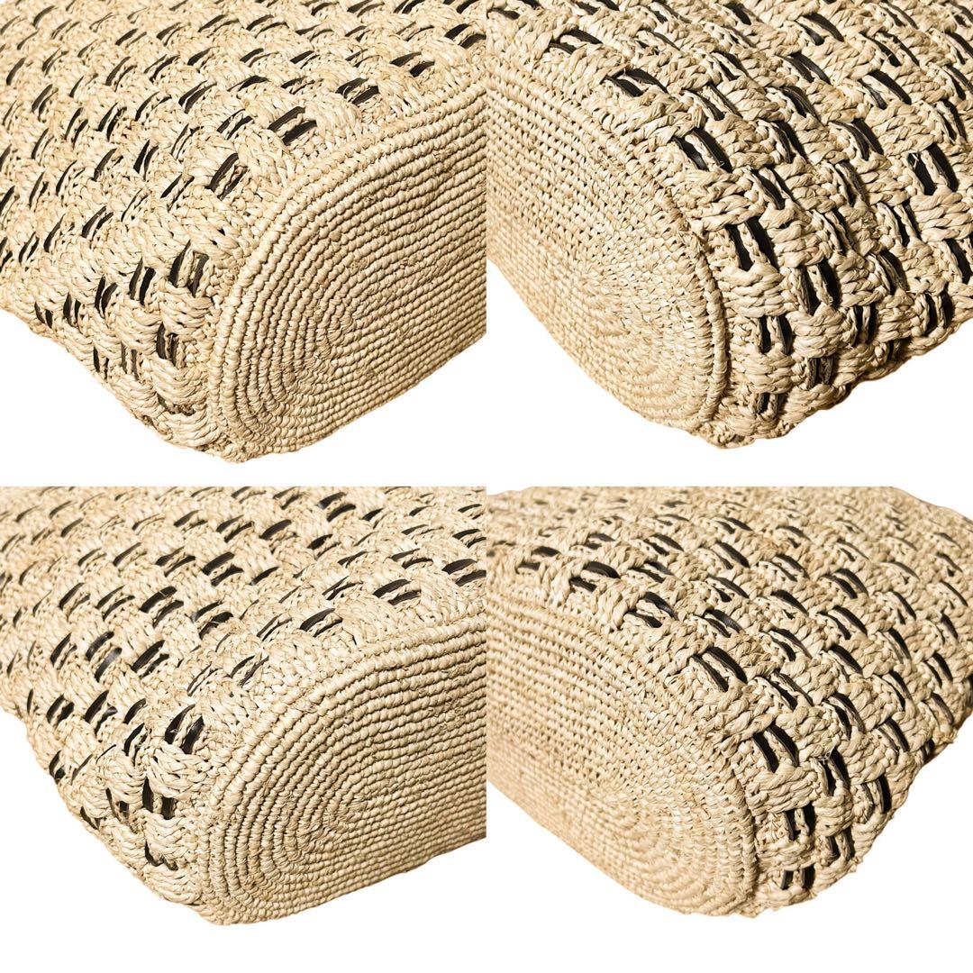 ヘレンカミンスキー　カゴバッグ　ラフィア　ハンドバッグ　ベージュ　A4 編み込み