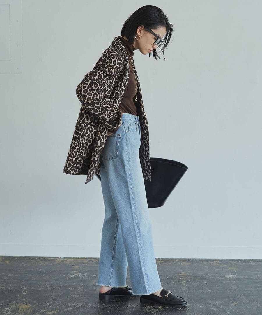 Loungedress レオパードジャケット ヒョウ柄 ブラウン