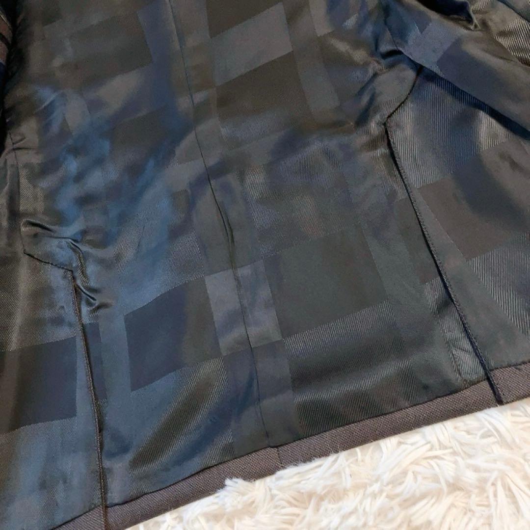 【英国生地】ブラックレーベルクレストブリッジ　スーツ　裏地チェック　美品　36R