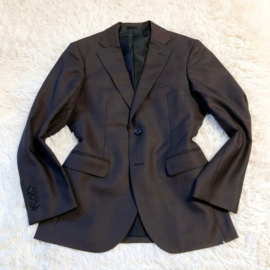 【英国生地】ブラックレーベルクレストブリッジ　スーツ　裏地チェック　美品　36R