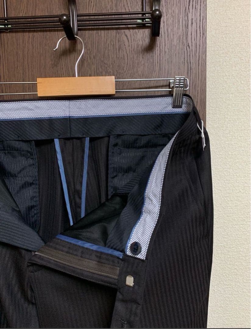 専用BB4新品未使用！英国服地ウール100%！上質なダークブラウンスーツ！極小訳