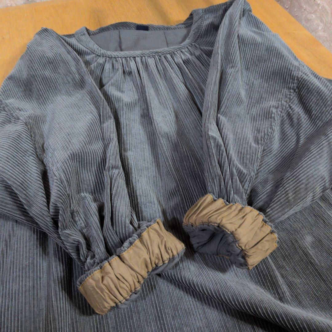 1/20日〜21日限定価格未使用タグ付45rpmコーデュロイ Aラインワンピース