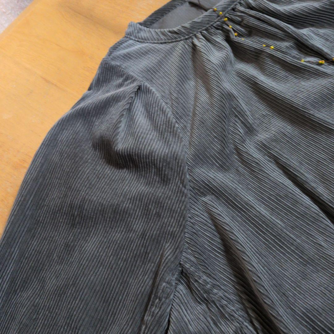 1/20日〜21日限定価格未使用タグ付45rpmコーデュロイ Aラインワンピース