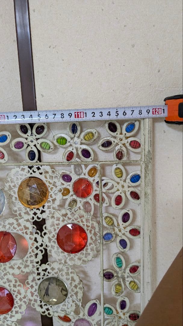 【傷あり】カラフル花柄パーテーション