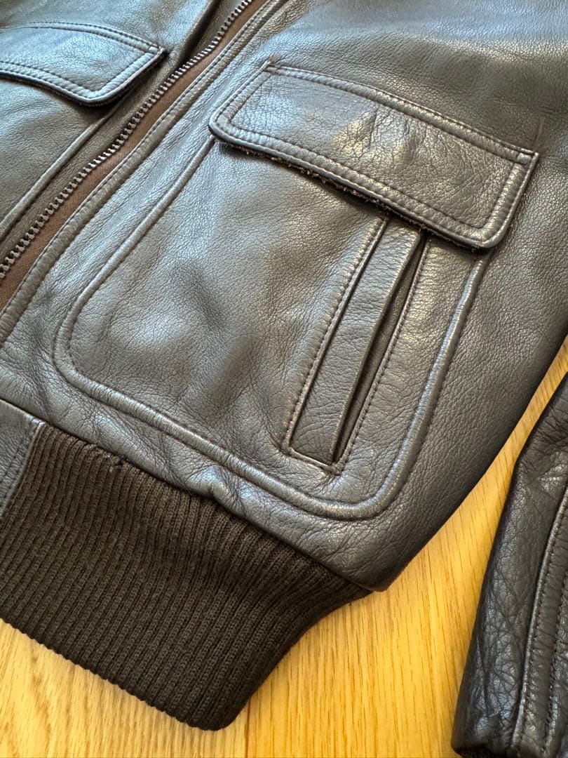 レザージャケット 本革 A-2フライトジャケット Lサイズ 90s 牛革 日本製