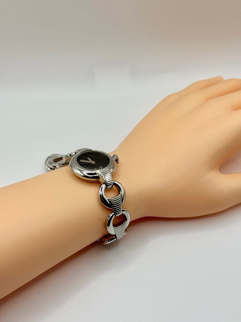 DOLCE&GABBANA ドルチェ&ガッパーナ ラウンド QZ ブラック文字盤