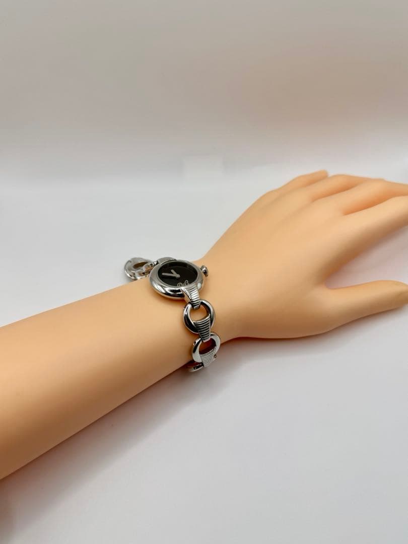 DOLCE&GABBANA ドルチェ&ガッパーナ ラウンド QZ ブラック文字盤